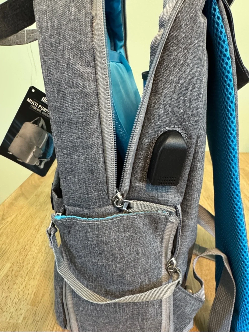 Unknown Brand Gray Multi-Purpose Camera Backpack